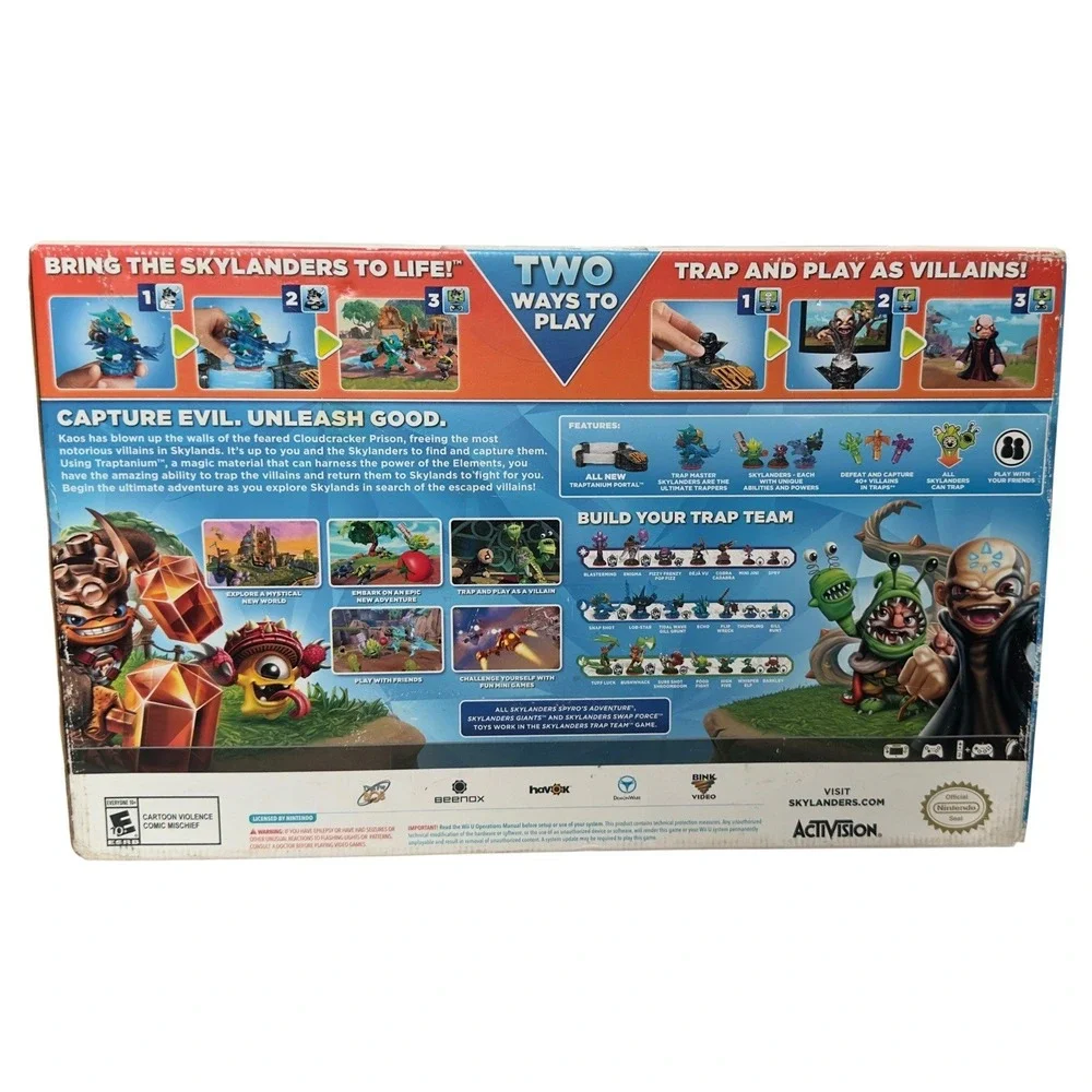 Skylanders Trap Team Starter Pack Nintendo Wii U 2014 New READ